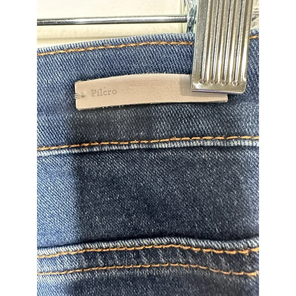Pilcro Anthropologie‎ Jeans 26 Blue High-Rise Skinny Denim Cotton Stretch
